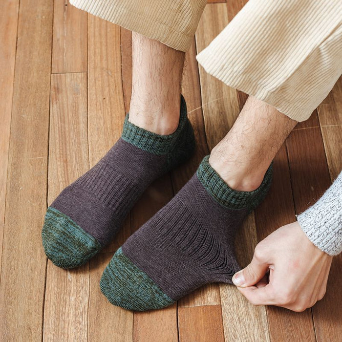 Wholesale Ship socks, short socks, thick fleece loop, sweat absorbing, outdoor hiking and running socks