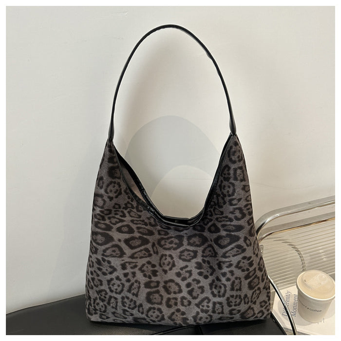 Wholesale Minimalist Leopard Print Large-Capacity Tote Bag