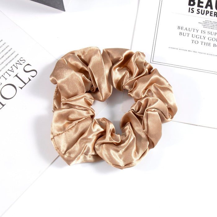 Wholesale hair Ring New satin solid color head rope simple Joker wholesale hair accessories