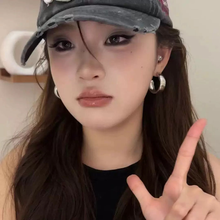 Wholesale Metal Circle Exaggerated Atmospheric Circle Ear Ring Female Charm Ear Accessories