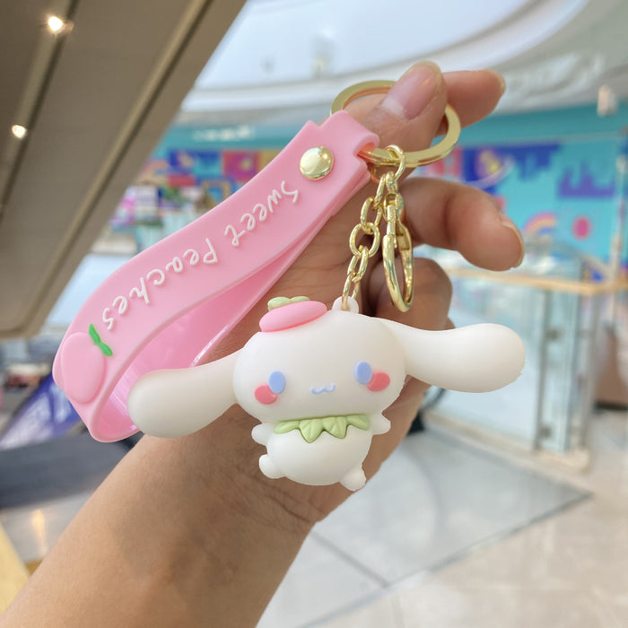 Wholesale Cartoon Doll Pendant Silicone Keychains JDC-KC-PengYu42