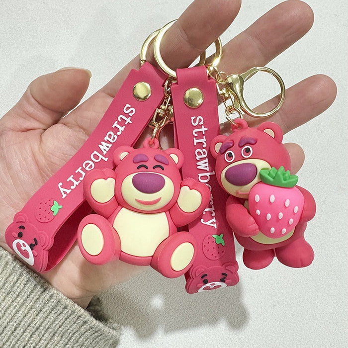 Wholesale Purple-red  keychain backpack charm