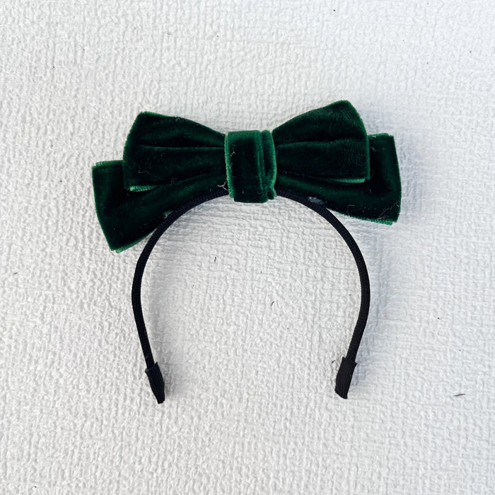 Wholesale Doll clothes sit party cloth cloth clothes accessories velvet bow hairband