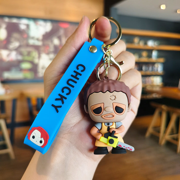 Wholesale Rubber Cartoon Doll Keychain JDC-KC-Tingm187