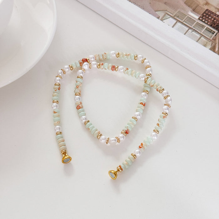 Wholesale Design Color Beaded Pearl Bracelet Double layered Retro, Light Luxury, High End, Stacked Handpiece Wholesale