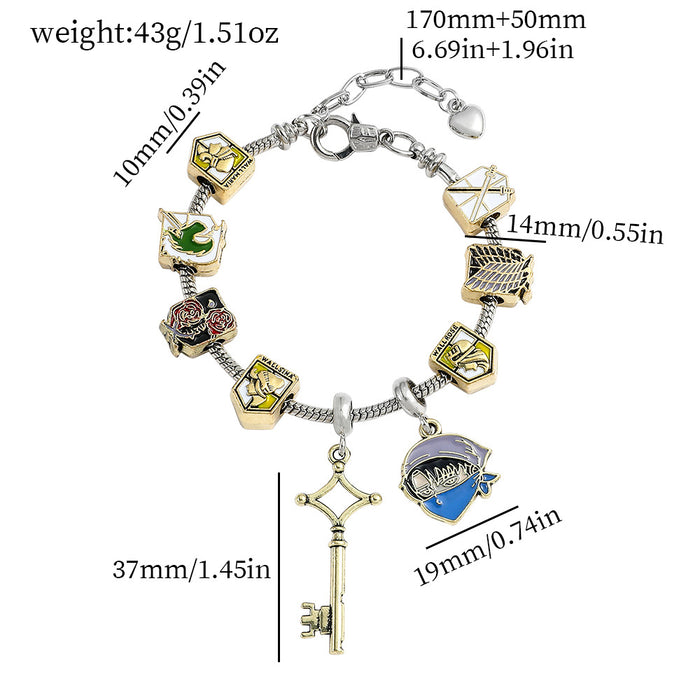 Wholesale Anime Bracelet Diy Beaded Loose Bead Bracelet JDC-BT-ZhuoS012