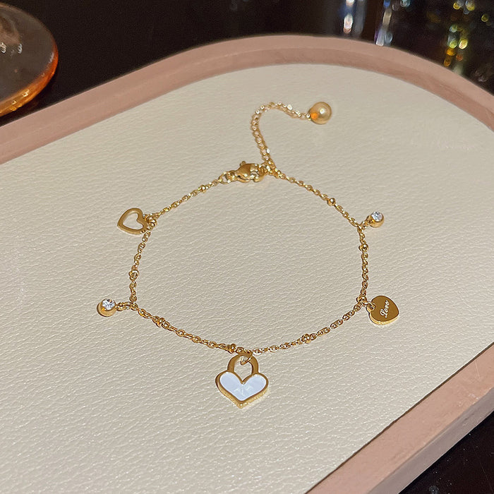 Wholesale stainless steel bracelet double-layer folded to wear