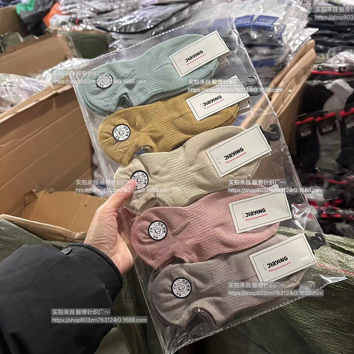 Wholesale Combed cotton socks, thin, breathable, shallow mouth boat socks, anti odor and sweat absorbing short tube cotton socks