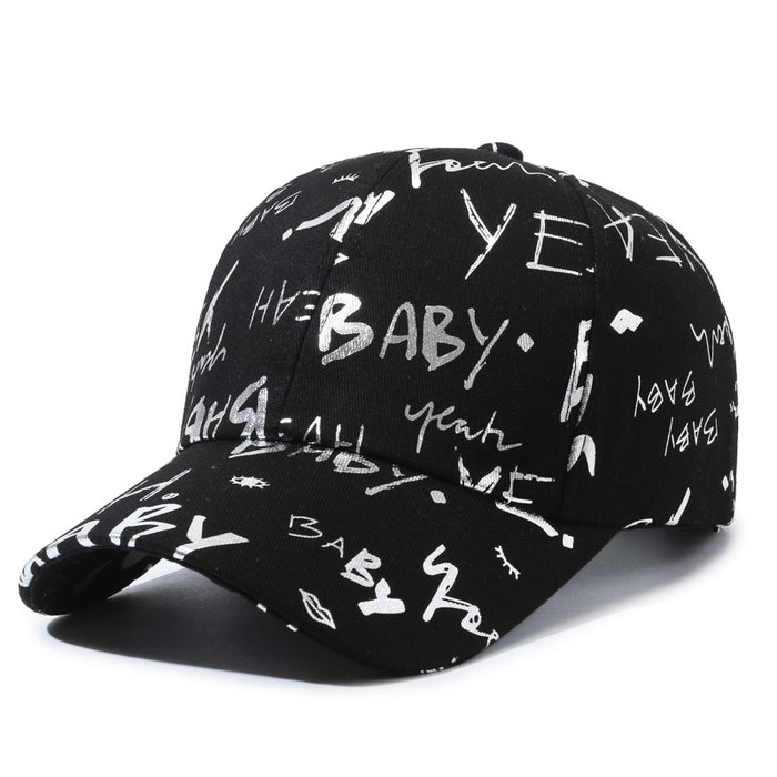 Wholesale Versatile baseball cap, letter printed duckbill cap, casual sports sun hat