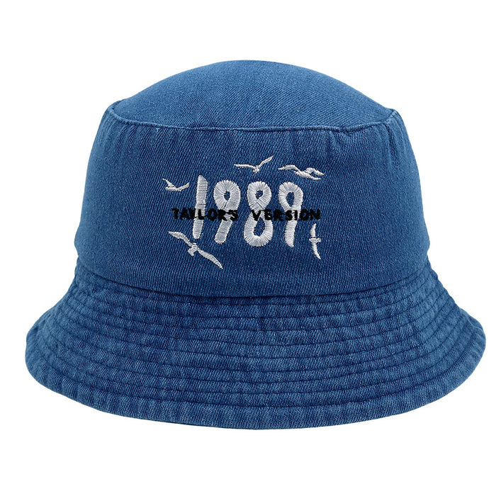 Wholesale Embroidered Denim Bucket Hat JDC-FH-HaiPu007