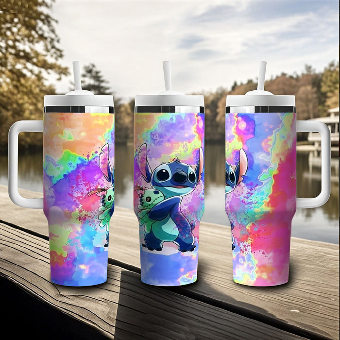 Wholesale Tumbler Cute Cartoon Pattern 40OZ Stainless Steel Car Ice Bullies Cup