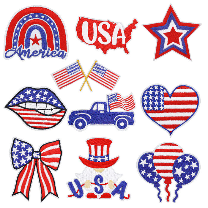 Wholesale Independence Day Embroidery DIY Patches