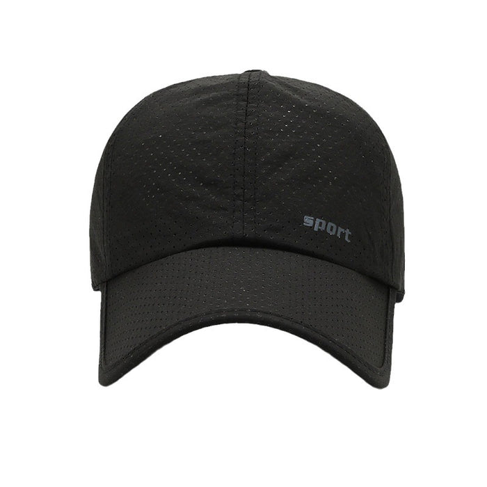 Wholesale Lightweight and quick drying perforated duckbill cap for outdoor sun protection, casual fishing cap, baseball cap