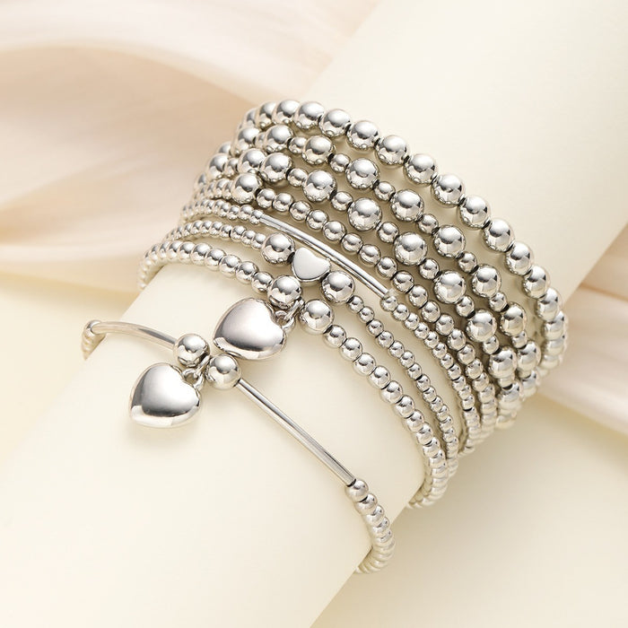 Wholesale CCB round pearl bow bracelet