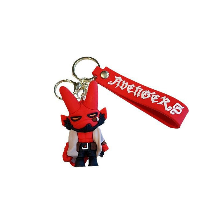 Wholesale Cartoon Three-dimensional Silicone Doll Keychain JDC-KC-MZL010