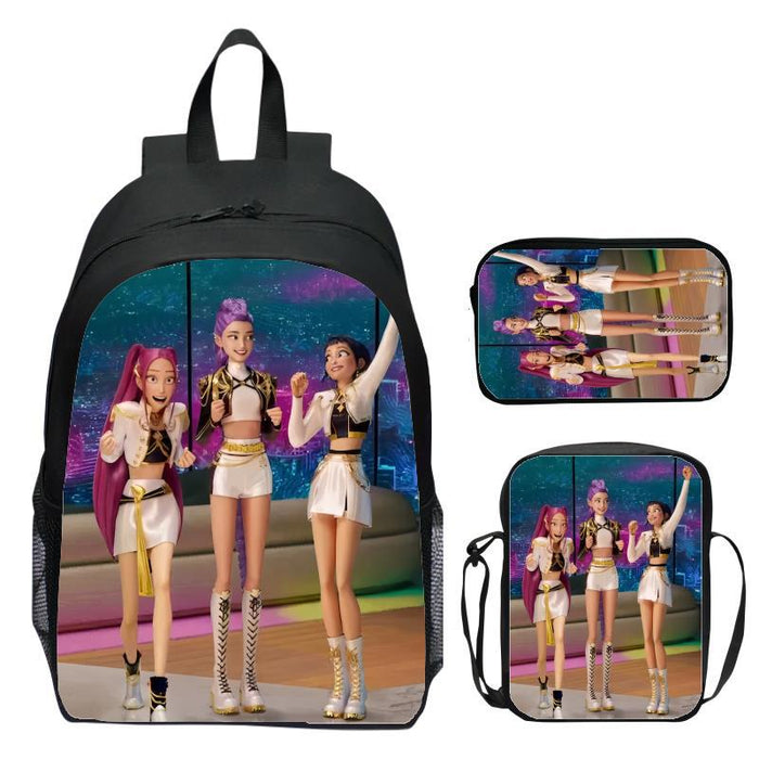 Wholesale K-Pop Three-Piece Suit Primary and Secondary School Student School Bag Customized Backpack