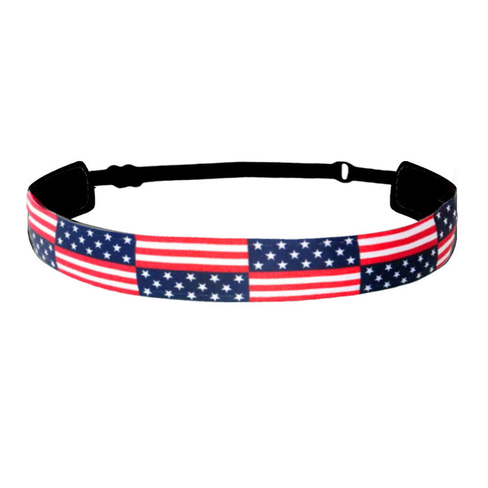 Wholesale 10PCS American Flag Independence Day Children's Sports Stretch Polyester Headband JDC-HD-GuanY009