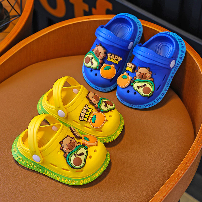 Wholesale Children's Cave Shoes Cartoon Cute Beach Outer Sandals
