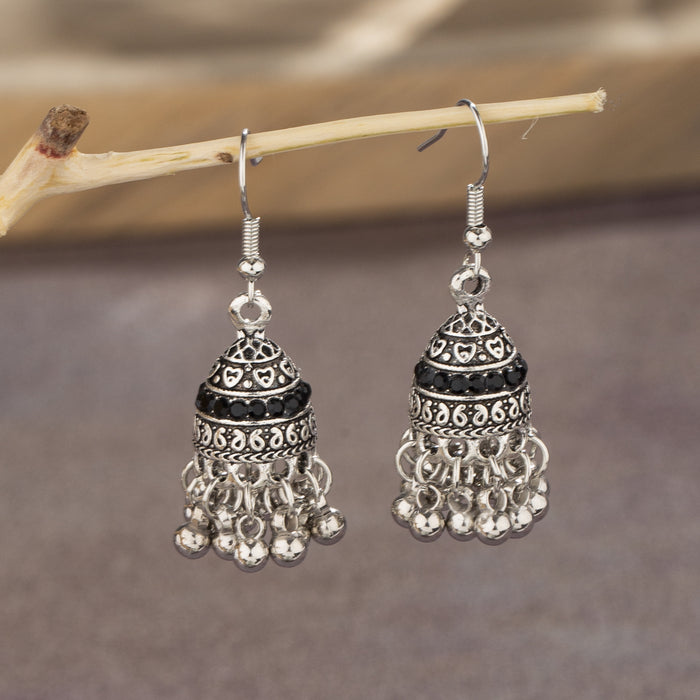 Wholesale Vintage classic bell earrings with zircon pendant and exaggerated earrings