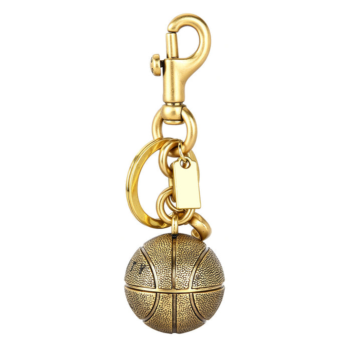 Wholesale Retro Distressed Basketball Keychain Alloy Bag Charm Stylish