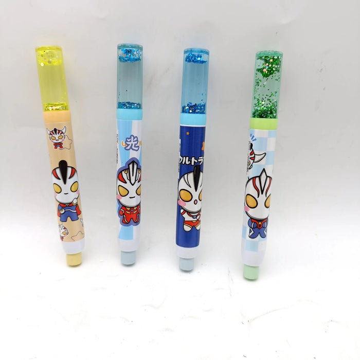 Wholesale Glittery sand filled clean and low residue push pull eraser