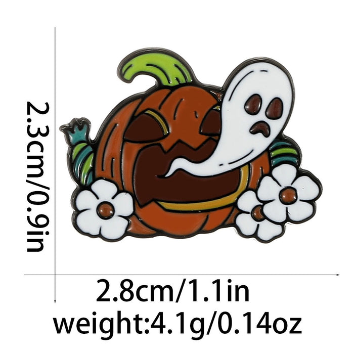 Wholesale Alloy Enamel Ghost Brooch Set Trendy Unisex Fashion Accessory