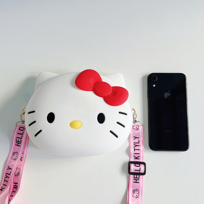 Wholesale New cartoon phone bag, single shoulder crossbody bag, cat head bag