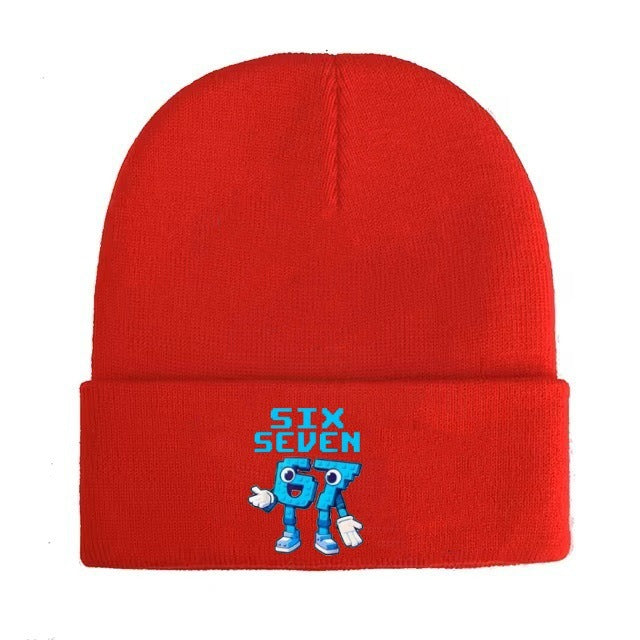 Wholesale Letter pattern knitted hat wool hat warm hat