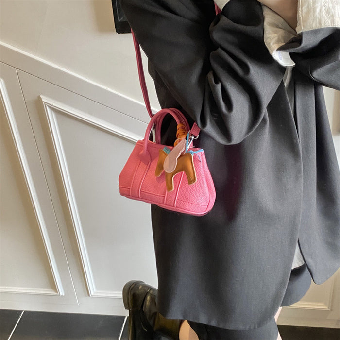 Wholesale Children's bag with high-end lychee pattern mini garden bag, girls' parent-child fashion show crossbody bag