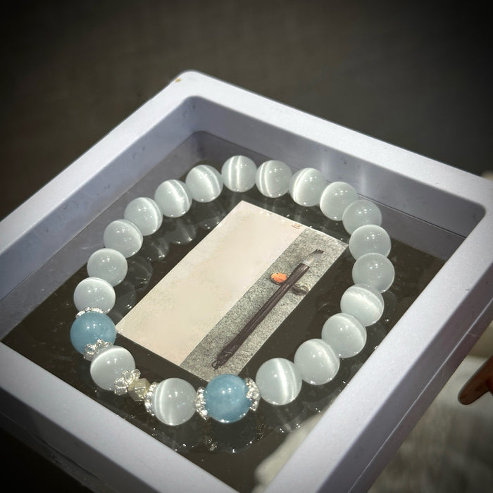 Wholesale Cat's Eye Stone Bracelet Light Luxury Niche Hand Beads