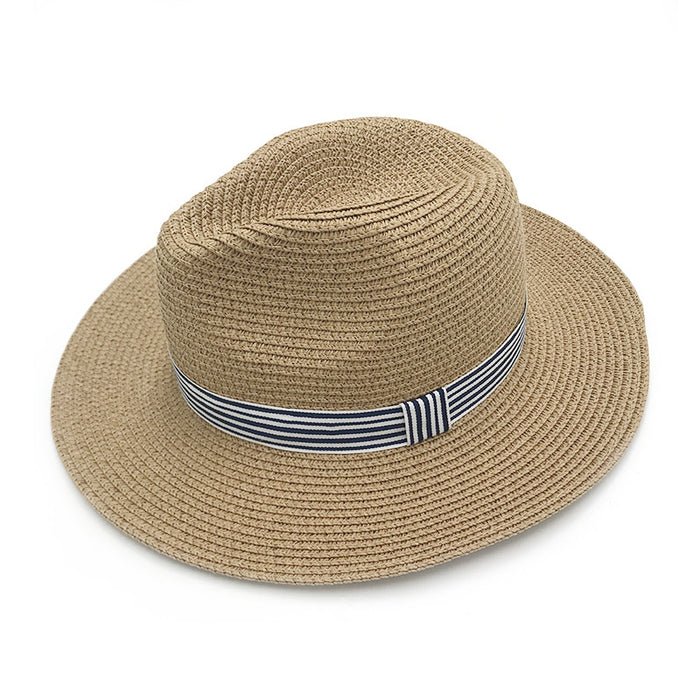 Wholesale Seaside Beach Sunshade Straw Hat Sun Protection Versatile Wide Brim Hat