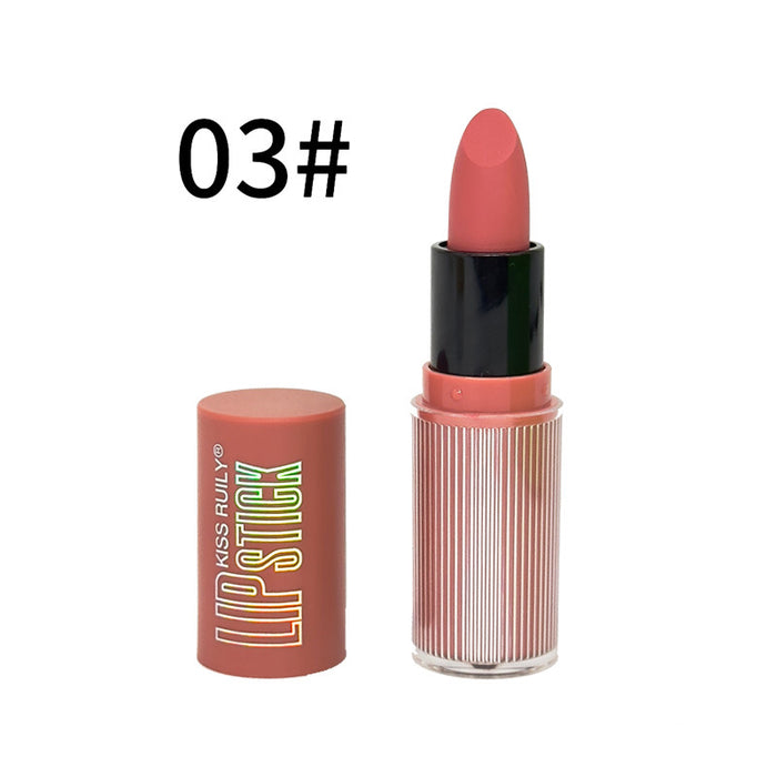 Wholesale 12 color lipstick, bare color, matte matte finish, lip gloss that does not fade, moisturizing lips