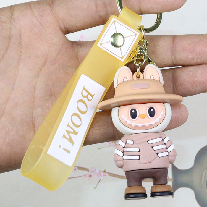 Wholesale Cartoon soft rubber cloth key chain pendant blind box tide cool cloth cloth series push small gift ornaments