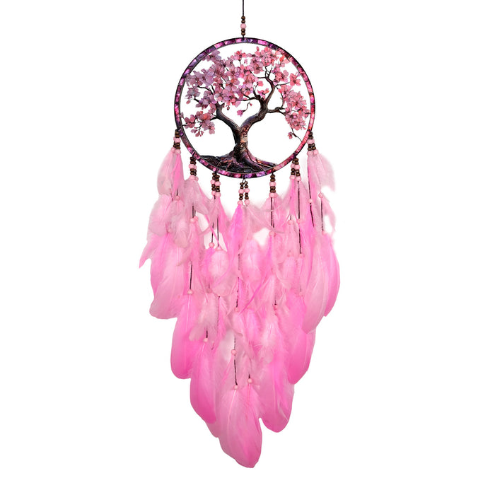 Wholesale Boutique Feather Dreamcatcher Wind Chime Wall Hanging Home Decor MOQ≥2