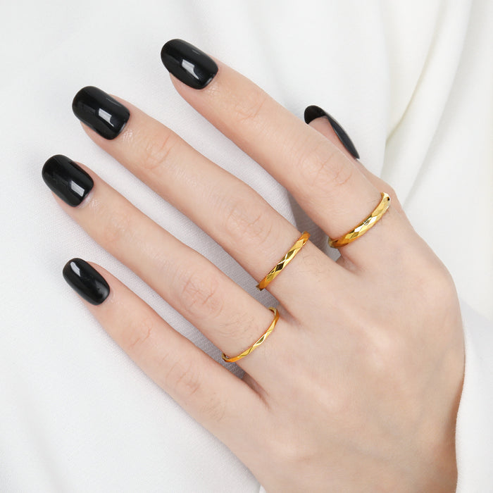 Wholesale New exquisite ring, fashionable and high-end versatile titanium steel index finger ring