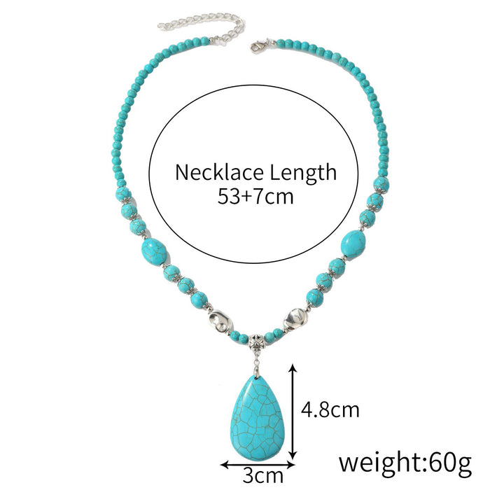 Wholesale Turquoise Bohemian Ethnic Style Necklace