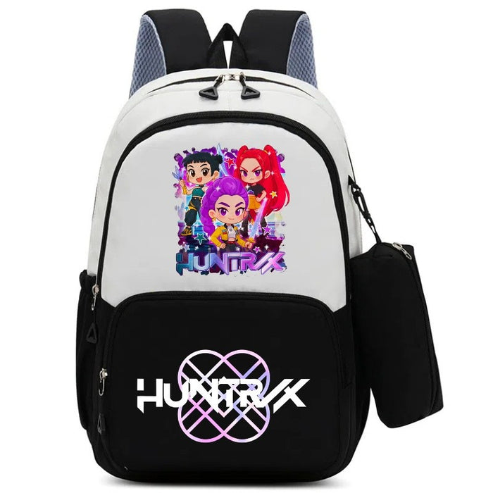 Wholesale Kpop Cartoon Print Two-Piece Backpack Set
