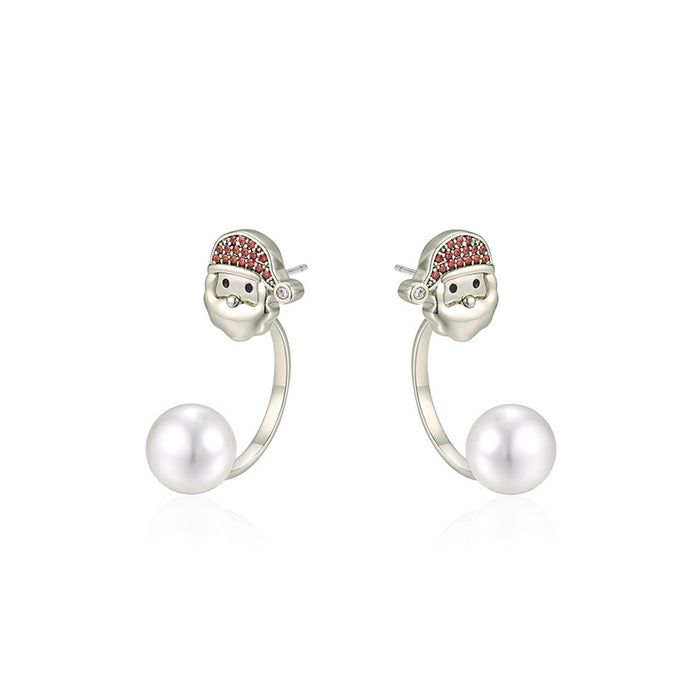 Wholesale Pattern earrings with delicate micro inlaid design for women