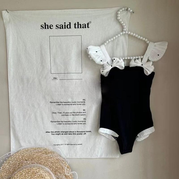 Wholesale One piece swimsuit, vacation quick drying suspender, cute one-piece swimsuit