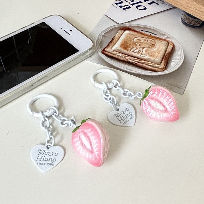 Wholesale Sweet Simulated Strawberry Keychain