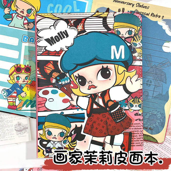 Wholesale Painter Leather Notebook Full Color Page Hand Ledger Diary