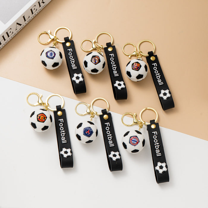 Wholesale Cartoon Football keychain bag charm