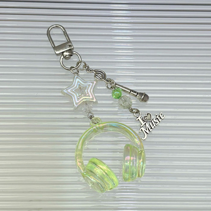 Wholesale Headphone Keychain Star Mobile Phone Chain Pendant Bag Pendant