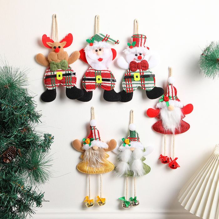 Wholesale Fabric  pendant holiday scene layout Christmas tree pendant Christmas decorations ornaments