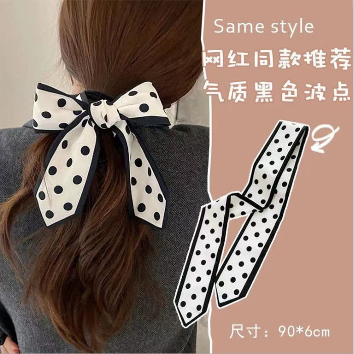 Wholesale Bow Silk Scarf Headband JDC-HS-JunJie001