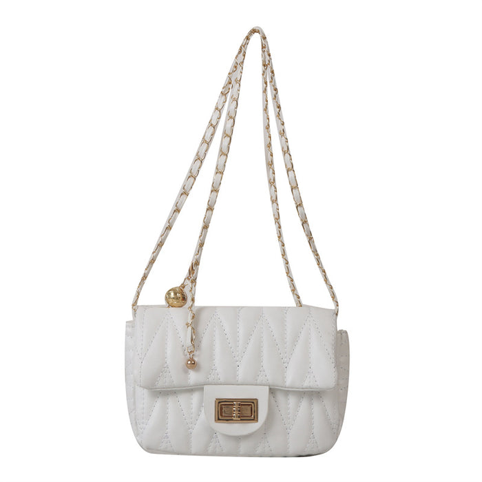 Wholesale Versatile crossbody bag, fashionable diamond grid chain bag, single shoulder small square bag