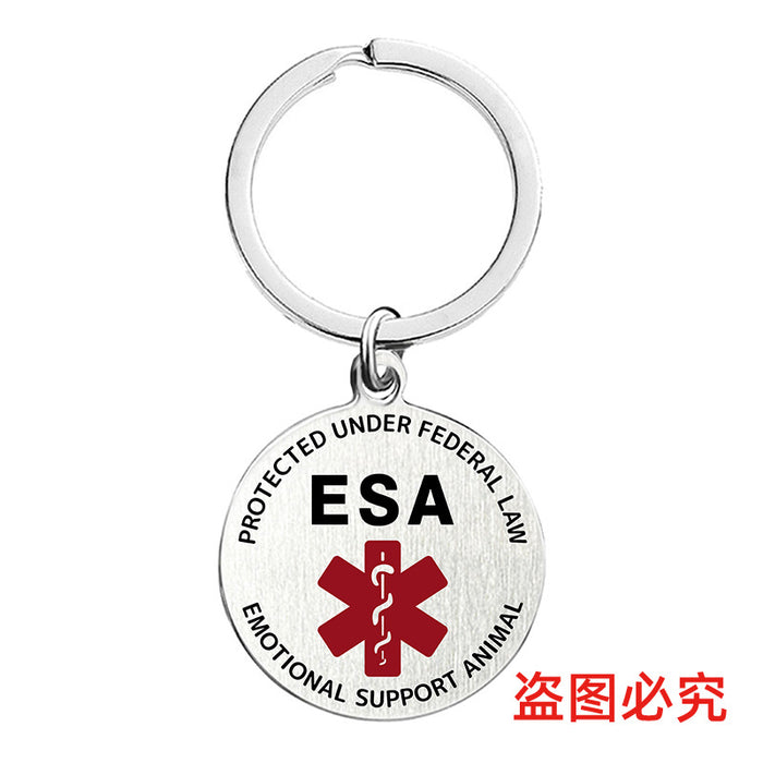 Wholesale Medical Symbol Snake Caduceus Creative Metal Keychains JDC-KC-GangGu055