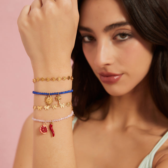 Wholesale Original Design Natural Stone Bracelet Paired with Fashionable Personalized Pendant, Temperament, Hand Accessories Wholesale