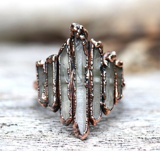 Wholesale New Irregular Rock Edge Vintage Ring with Drip Oil Irregular Ring