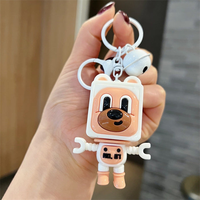 Wholesale 5 PCS Cute PVC cartoon puppy keychains